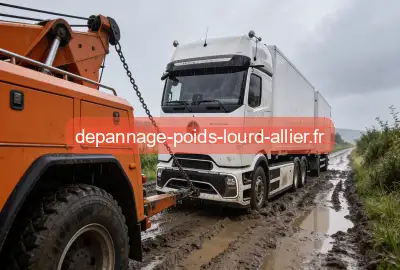 Camion embourbé
